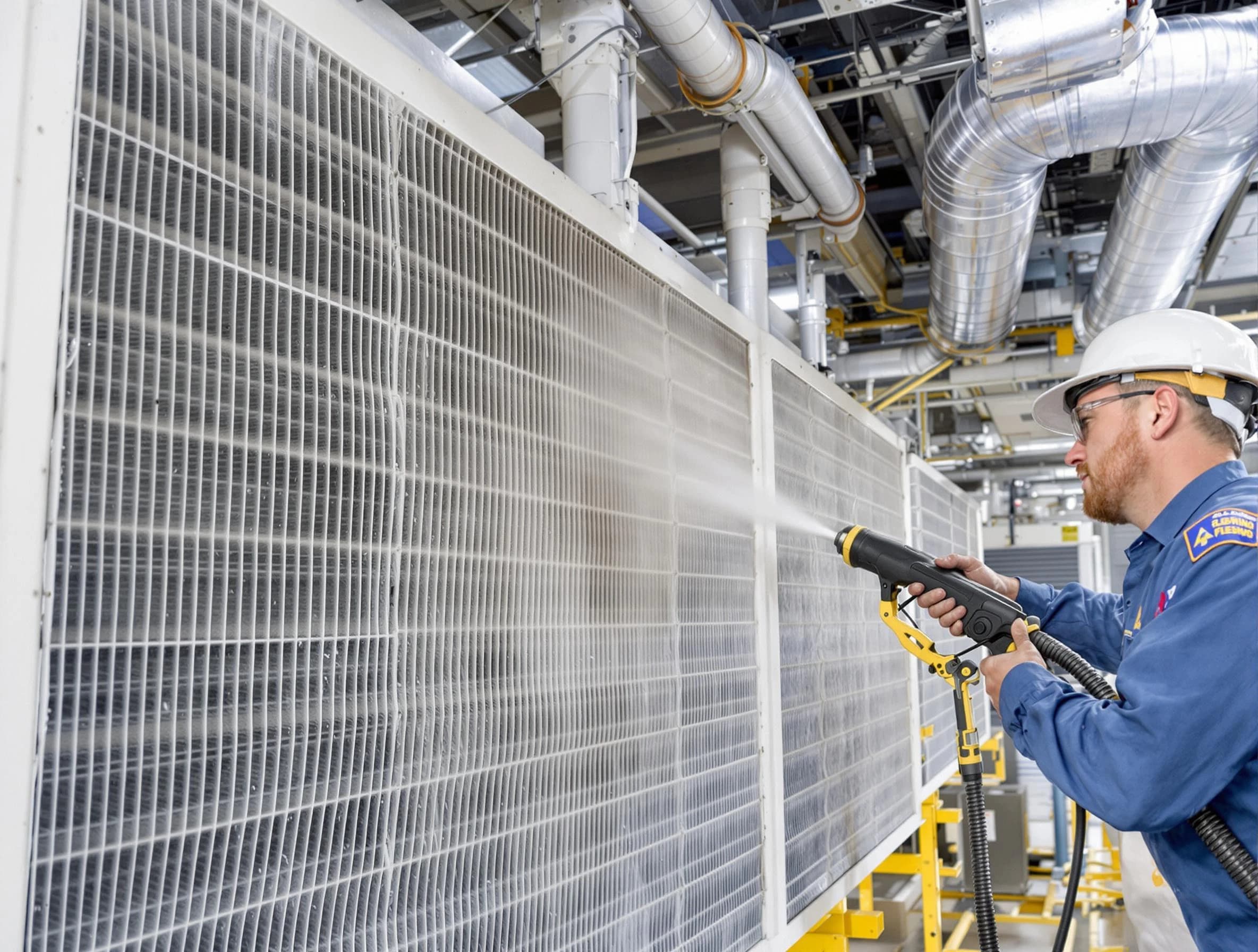 Professional commercial coil cleaning by Trussville Air Duct Cleaning in Trussville