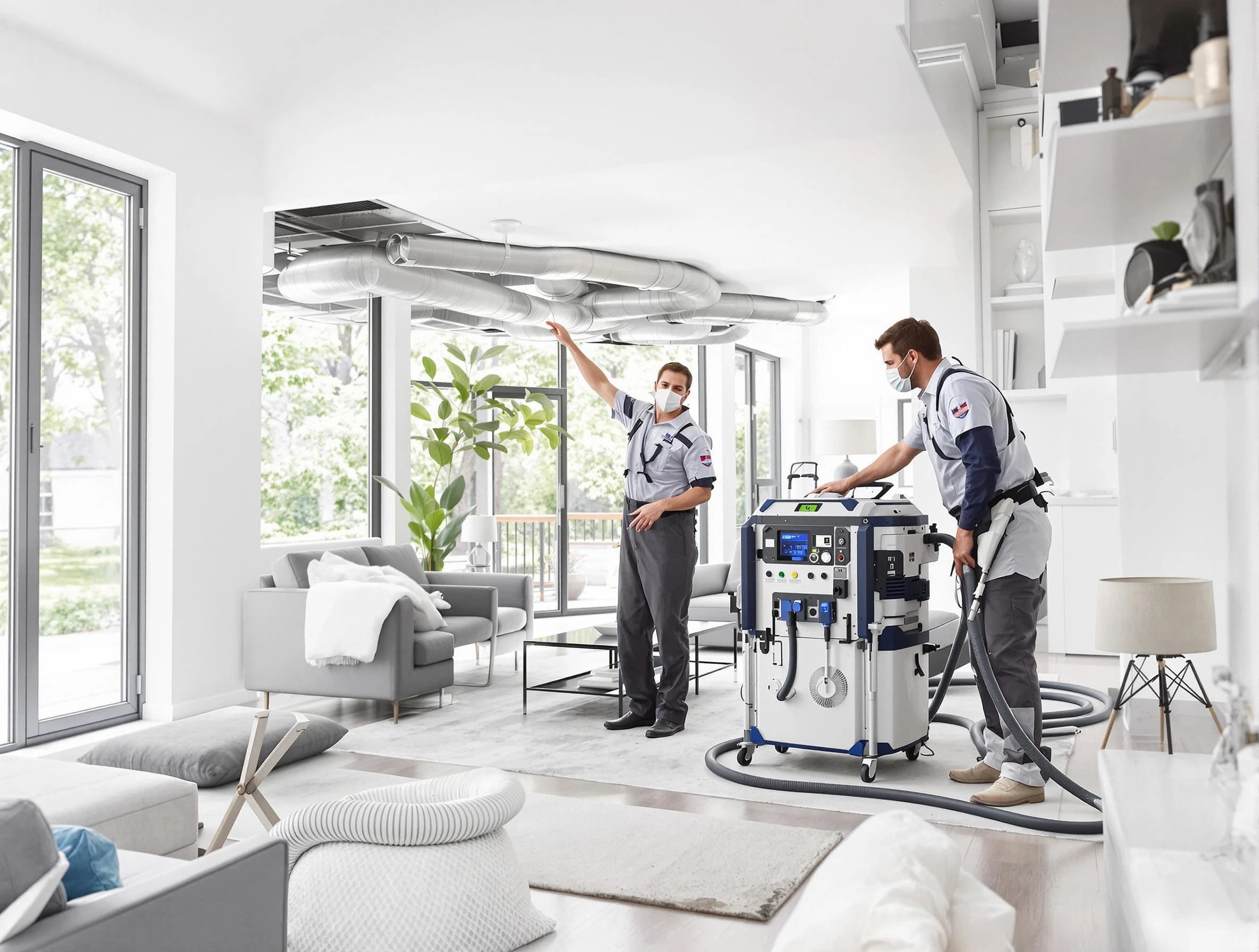 Trussville Air Duct Cleaning professional conducting pure air duct cleaning with state-of-the-art equipment in Trussville