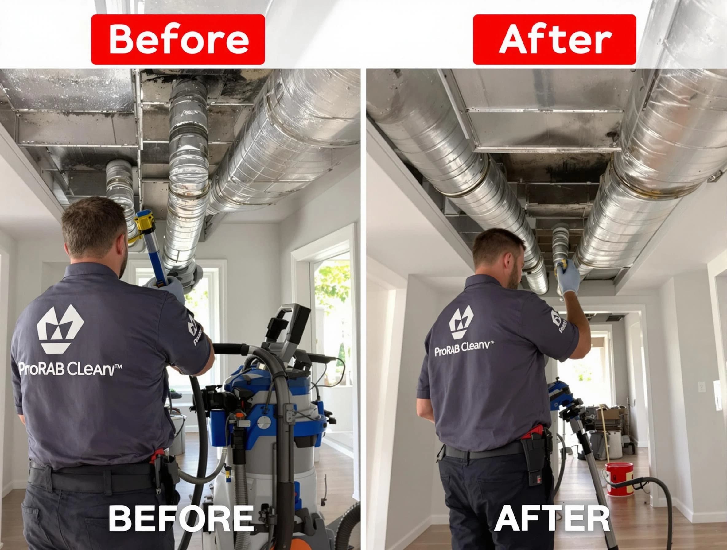 Trussville Air Duct Cleaning expert performing thorough residential duct cleaning in a Trussville home